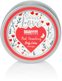 BRUBAKER Cosmetics 5-pcs Bath and Shower Set Strawberry Sweet Love - Gift Set with Flowers Design Pink