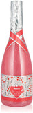 BRUBAKER Cosmetics 25 fl. oz. Shower Gel Strawberry Sweet Love in Champagne Bottle - Bath Gift Set with Flowers Design - Gift Idea for Women and Men - Pink