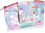 BRUBAKER Cosmetics 4-piece Unicorn Bath and Shower Set Cherry Blossom Scent - Gift Set in Cosmetic Bag