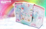 BRUBAKER Cosmetics 4-piece Unicorn Bath and Shower Set Cherry Blossom Scent - Gift Set in Cosmetic Bag