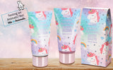 BRUBAKER Cosmetics 4-piece Unicorn Bath and Shower Set Cherry Blossom Scent - Gift Set in Cosmetic Bag