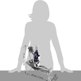 BRUBAKER Wine Bottle Holder Vacationer - Metal Sculpture Bottle Stand with Palm Tree and Lounger - Wine Gift with Greeting Card