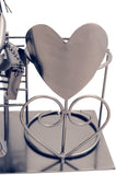 BRUBAKER Wine Bottle Holder "Love Couple On a Bench" 6007