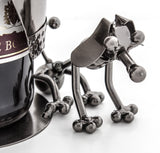 BRUBAKER Wine Bottle Holder Hunter - Metal - Handmade