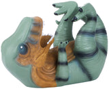 BRUBAKER Wine Bottle Holder Thirsty T-Rex - Drunken Dinosaur - Polyresin Bottle Decoration - Table Top Figure Animals Hand Painted Bar Accessory - Funny Wine Gift