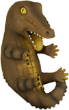 BRUBAKER Wine Bottle Holder Thirsty Crocodile - Drunk Animals - Polyresin Bottle Decoration - Alligator Decorative Figurine Hand Painted Bar Wine Accessory - Funny Wine Gift