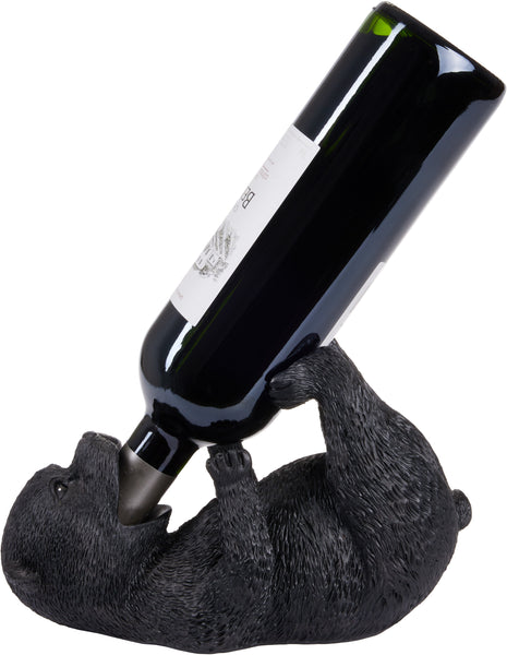 BRUBAKER Wine Bottle Holder Thirsty Bear - Drunk Animals - Polyresin B