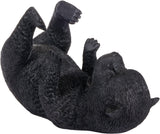 BRUBAKER Wine Bottle Holder Thirsty Bear - Drunk Animals - Polyresin Bottle Decoration - Table Top Bar Wine Accessory Figure Hand Painted Black - Funny Wine Gift