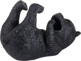 BRUBAKER Wine Bottle Holder Thirsty Bear - Drunk Animals - Polyresin Bottle Decoration - Table Top Bar Wine Accessory Figure Hand Painted Black - Funny Wine Gift