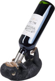 BRUBAKER Wine Bottle Holder Thirsty Monkey - Drunk Animals - Monkey Polyresin Bottle Decoration - Chimpanzee Figure Hand Painted Bar Wine Accessory - Funny Wine Gift