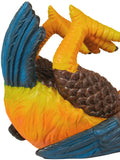 BRUBAKER Wine Bottle Holder Thirsty Rooster - Drunk Animals - Polyresin Bottle Decoration - Chicken Farm Figurine Hand Painted Wine Accessory - Funny Wine Gift
