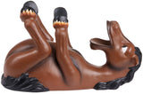 BRUBAKER Wine Bottle Holder Thirsty Horse - Drunk Animals - Polyresin Bottle Decoration - Figure Hand Painted - Table Top Bar Wine Accessory - Funny Wine Gift for Rider