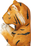 BRUBAKER Wine Bottle Holder Thirsty Tiger - Drunk Animals - Polyresin Bottle Decoration - Safari Jungle Figurine Hand Painted Bar Wine Accessory - Funny Wine Gift