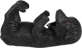 BRUBAKER Wine Bottle Holder Thirsty Dog - Black Labrador - Drunk Animals - Polyresin Bottle Decoration - Table Top Figure Hand Painted Bar Accessory - Funny Wine Gift