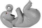 BRUBAKER Wine Bottle Holder Thirsty Elephant - Drunk Animals - Polyresin Bottle Decoration - Figure Hand Painted Bar Wine Accessory for Wine Bar - Funny Wine Gift