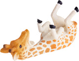 BRUBAKER Wine Bottle Holder Thirsty Giraffe - Drunk Animals - Polyresin Bottle Decoration - Table Top Safari Figurine Bar Hand Painted Wine Accessory - Funny Wine Gift