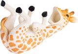 BRUBAKER Wine Bottle Holder Thirsty Giraffe - Drunk Animals - Polyresin Bottle Decoration - Table Top Safari Figurine Bar Hand Painted Wine Accessory - Funny Wine Gift