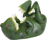 BRUBAKER Wine Bottle Holder Thirsty Frog - Drunk Animals - Polyresin Bottle Decoration - Table Top Figure Hand Painted Bar Wine Accessory for Wine Bar - Funny Wine Gift
