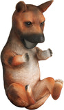 BRUBAKER Wine Bottle Holder Thirsty Dog - German Shepherd - Drunk Animals - Polyresin Bottle Decoration - Table Top Figure Hand Painted Bar Accessory - Funny Wine Gift
