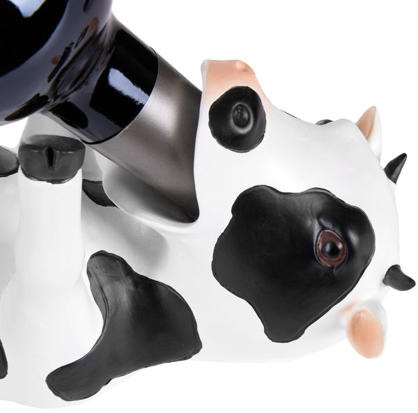 BRUBAKER Wine Bottle Holder Thirsty Cow - Drunk Animals - Polyresin Bo