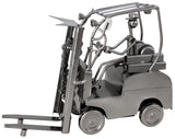 BRUBAKER Wine Bottle Holder 'Forklift' - Table Top Metal Sculpture