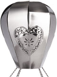 BRUBAKER XXL Bottle Holder Wine - Hot Air Balloon with Couple Metal - Bottle Stand with Greeting Card for Love Gifts