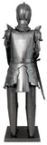 BRUBAKER Wine Bottle Holder 'Knight with Sword' - Table Top Metal Sculpture