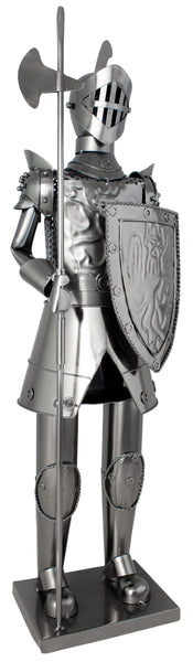 BRUBAKER Wine Bottle Holder 'Knight' - Table Top Metal Sculpture