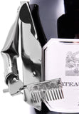 BRUBAKER Wine Bottle Holder Hair Stylist - Metal Sculpture Bottle Stand - 7.9 inches - Wine Gift for Hairdressers and Barbers - with Greeting Card