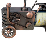 BRUBAKER Wine Bottle Holder Farmer's Tractor - Table Top Metal Sculpture