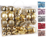 BRUBAKER 77-Piece Set Christmas Tree Decorations - Baubles - Tree Ornaments