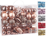 BRUBAKER 77-Piece Set Christmas Tree Decorations - Baubles - Tree Ornaments