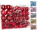 BRUBAKER 77-Piece Set Christmas Tree Decorations - Baubles - Tree Ornaments