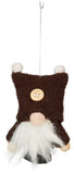 BRUBAKER 8-Piece Set Wooden and Knitted Christmas Gnomes - Tree Ornaments Pendants - 3.5 Inches - in Gift Box