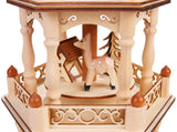 BRUBAKER Christmas Pyramid - 18 Inches - 3 Tier Carousel - Wooden Rotating Christmas Decoration Nativity Play - Hand-Painted Figures - Designed in Germany