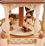 BRUBAKER Christmas Pyramid - 18 Inches - 3 Tier Carousel - Wooden Rotating Christmas Decoration Nativity Play - Hand-Painted Figures - Designed in Germany