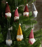 BRUBAKER 8-Piece Set Wooden and Knitted Christmas Gnomes - Tree Ornaments Pendants - 4.1 Inches - in Gift Box