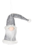 BRUBAKER 6-Piece Set Christmas Gnomes Made of Wood and Knit - Tree Pendant Santa Claus Gnomes - 3.5 Inches Tree Decoration Christmas Gnome in Gift Box