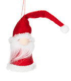 BRUBAKER 6-Piece Set Christmas Gnomes Made of Wood and Knit - Tree Pendant Santa Claus Gnomes - 3.5 Inches Tree Decoration Christmas Gnome in Gift Box