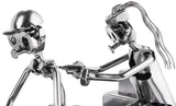 BRUBAKER Nuts and Bolts Sculpture Tattoo Artist - Tattooist Handmade Iron Figure Metal Man - Metal Figure Gift Idea for Tattoo Fans - Tattoo Gift