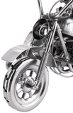 BRUBAKER Nuts and Bolts Sculpture Motorcycle with Sidecar - Handmade Iron Figure Metal Man - 9.1 Inches Metal Figure Gift for Motorcyclists and Motorcycle Fans