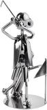 BRUBAKER Nuts and Bolts Sculpture Golf Player - Handmade Metal Man Figure Golf - Art Figure with Bolts and Metal Pieces - Gift Idea for Golf Fans