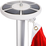 BRUBAKER Flag Pole Set with Canada Flag and Solar Lights - 20 or 13 Ft In-Ground Aluminum Pole, 3 x 5 Ft Canadian Flag and Solar Powered Automatic Flag Pole Lights Kit
