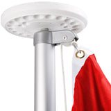 BRUBAKER Flag Pole Set with Canada Flag and Solar Lights - 20 or 13 Ft In-Ground Aluminum Pole, 3 x 5 Ft Canadian Flag and Solar Powered Automatic Flag Pole Lights Kit