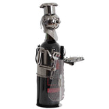 BRUBAKER Wine Bottle Holder "Barbecue Master" - Metal Sculpture - Wine Rack Decor - Tabletop - With Greeting Card