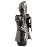 BRUBAKER Wine Bottle Holder "Knight" - Metal Sculpture - Wine Rack Decor - Tabletop - With Greeting Card