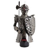 BRUBAKER Wine Bottle Holder "Knight" - Metal Sculpture - Wine Rack Decor - Tabletop - With Greeting Card