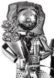 BRUBAKER Wine Bottle Holder "Wedding Couple" - Metal Sculpture - Wine Rack Decor - Tabletop - With Greeting Card