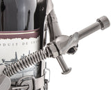 BRUBAKER Wine Bottle Holder "Fire Man" - Metal Sculpture - Wine Rack Decor - Tabletop - With Greeting Card