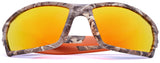 BRUBAKER Polarized Sunglasses - Camouflage - for Fishing, Hunting, Cycling & Outdoor Sports - UV400 Protection - Camo Frame for Men and Women - Colored Lenses